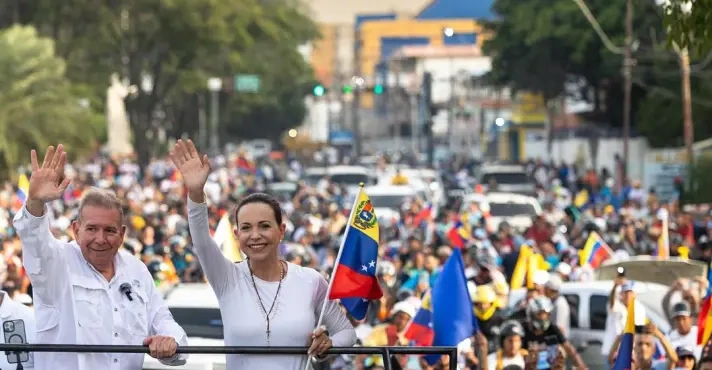 Edmundo González e Maria Corina Machado