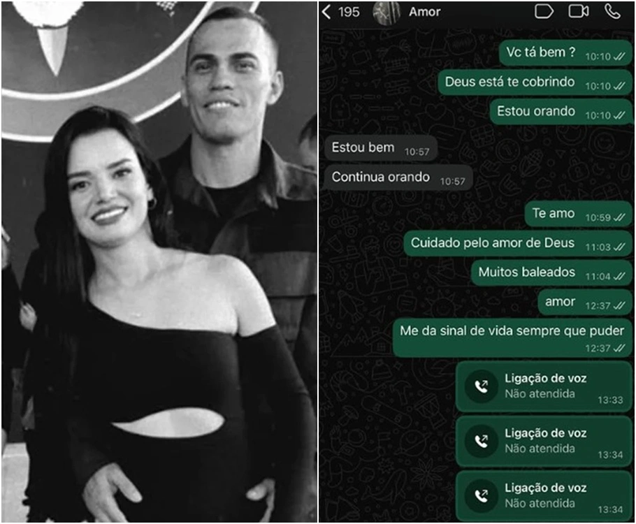 Esposa compartilha última mensagem de PM morto em megaoperação no Rio