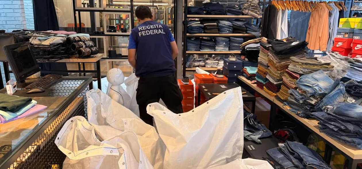 Fiscalização na loja Rei do Tênis