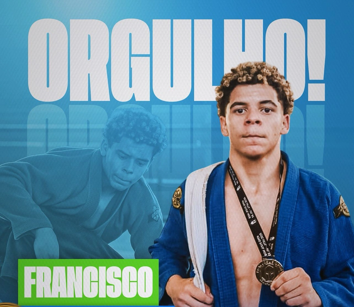 Francisco foi prata no campeonato em Bom Jesus