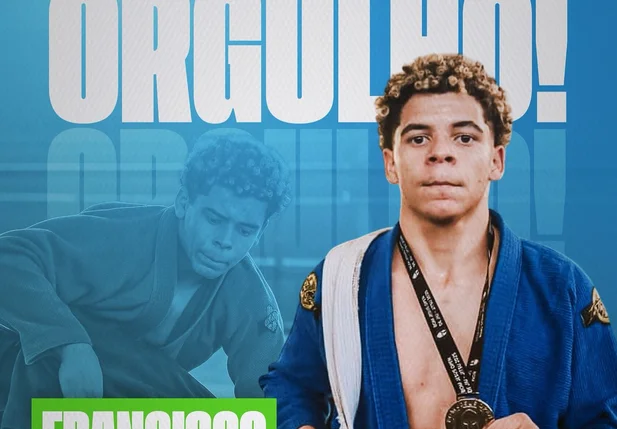 Francisco foi prata no campeonato em Bom Jesus