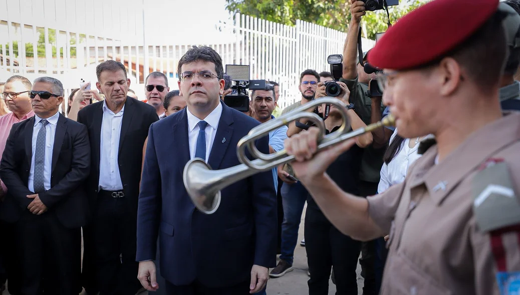 Governador Rafael Fonteles durante a cerimônia