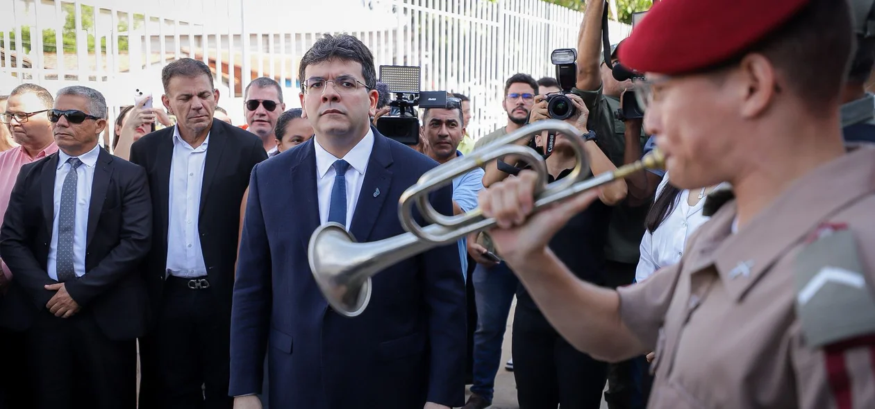 Governador Rafael Fonteles durante a cerimônia