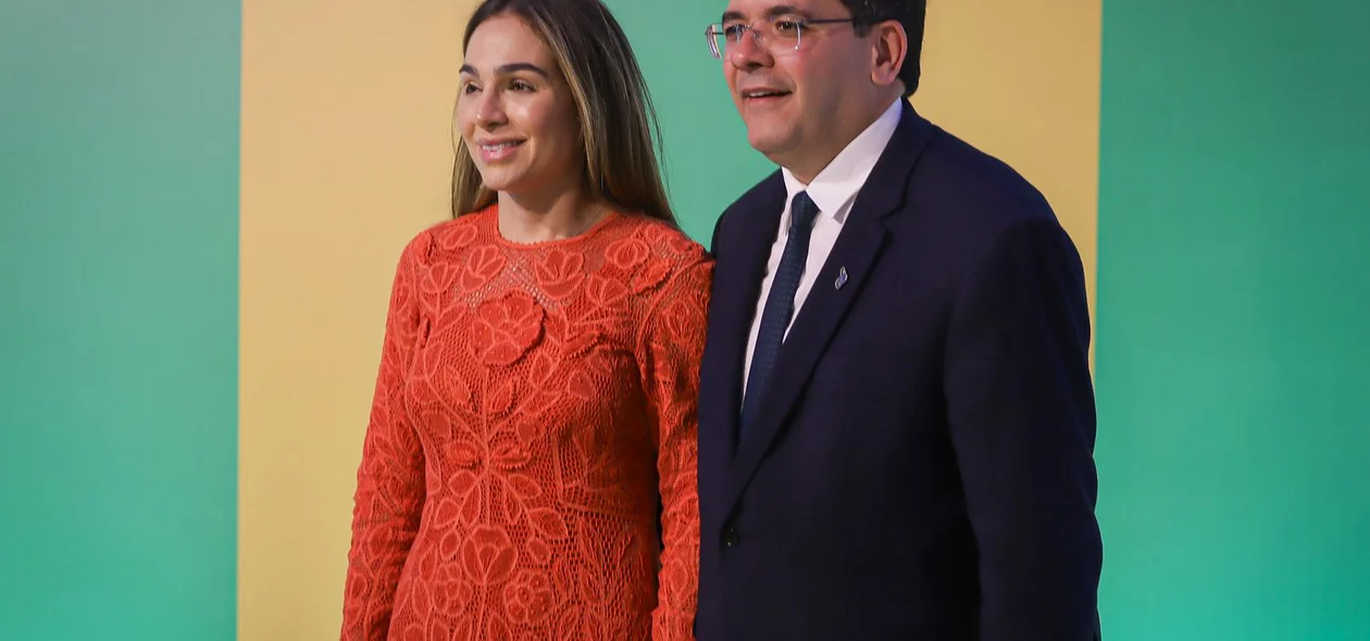 Governador Rafael Fonteles e a primeira-dama Isabel Fonteles