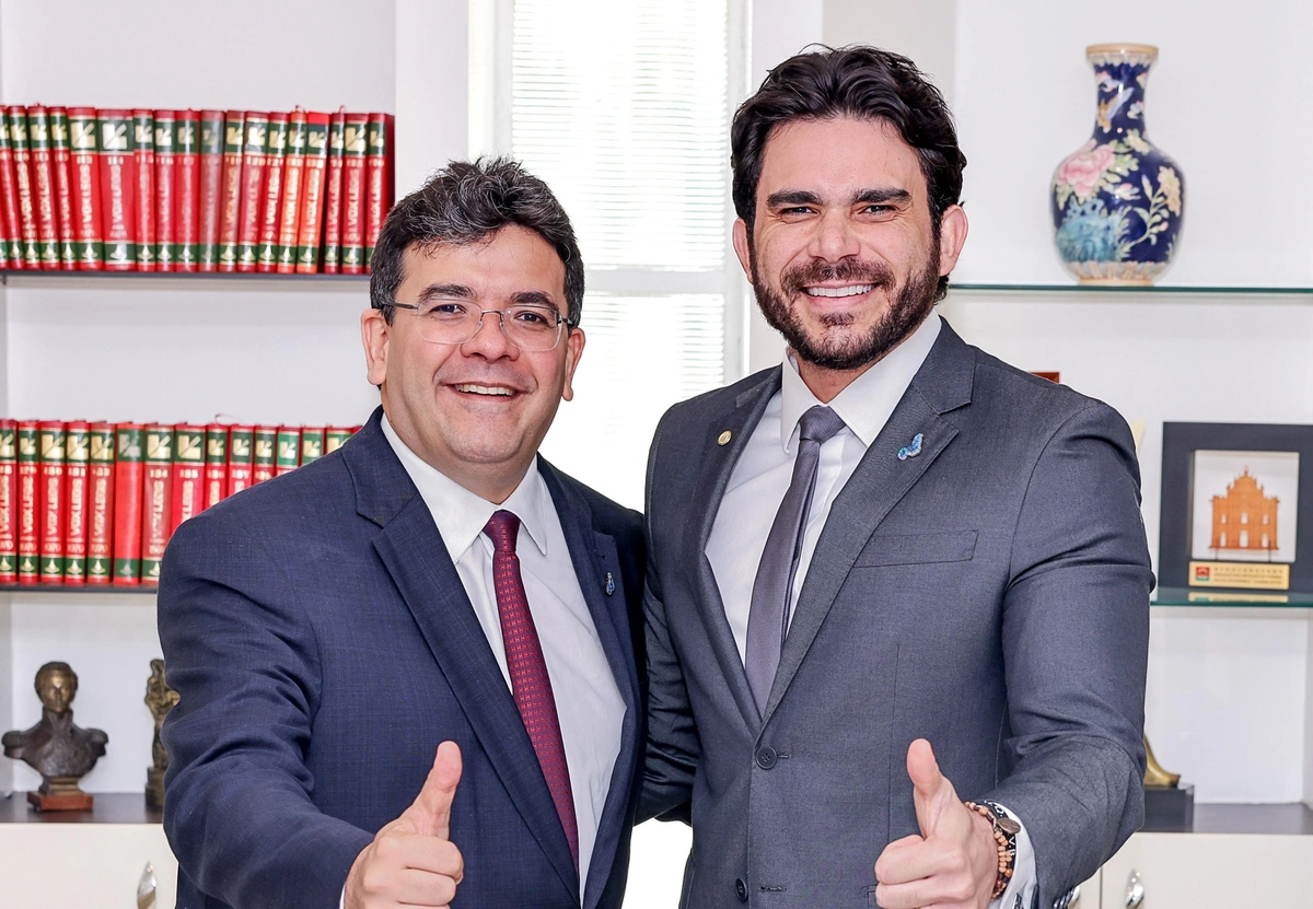 Governador Rafael Fonteles e deputado estadual Dr. Marcus Kalume