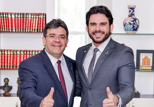 Governador Rafael Fonteles e deputado estadual Dr. Marcus Kalume