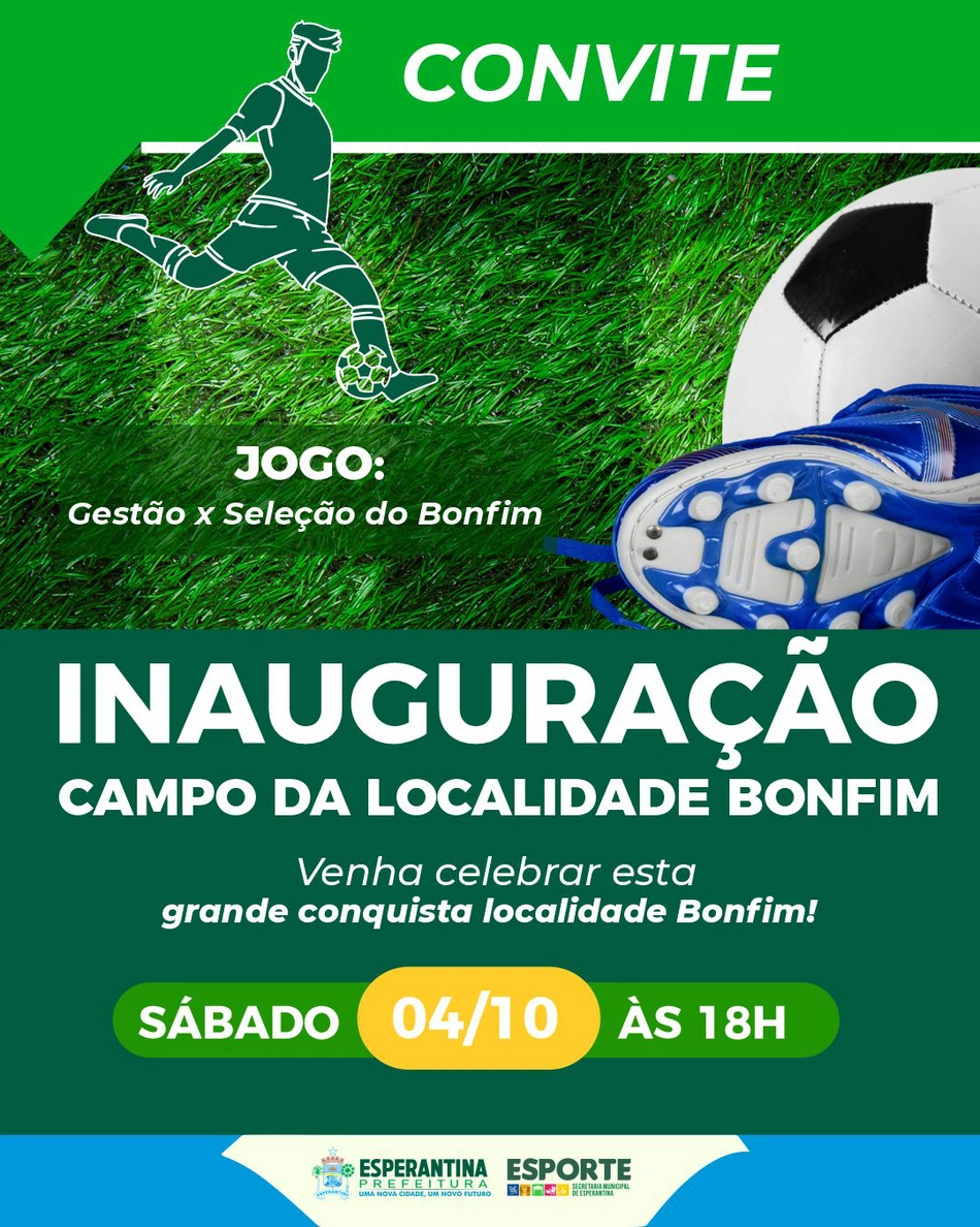 Inauguração do Campo de Futebol do Bonfim