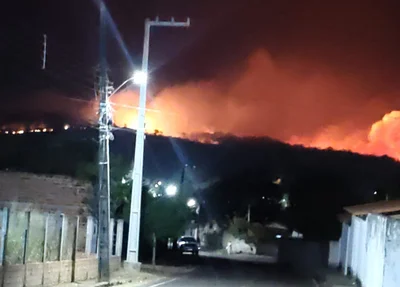 Incêndio atinge vegetação em Batalha
