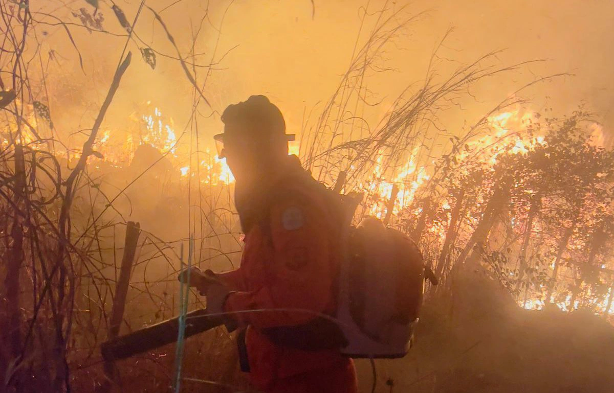 Incêndio de grandes proporções na cidade de Batalha