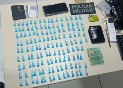 Invólucros de cocaína apreendidos em Simões