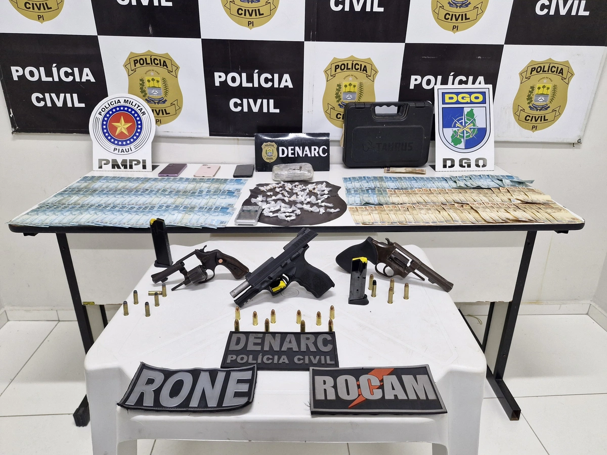 Itens apreendidos na Operação Dama da Noite