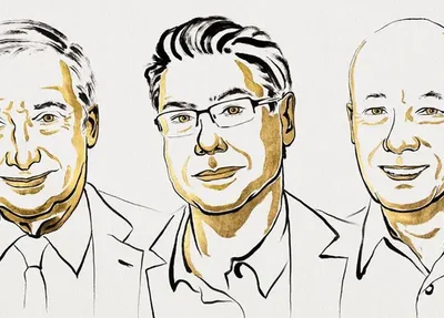 Joel Mokyr, Philippe Aghion e Peter Howitt, vencedores do Nobel de Economia em 2025