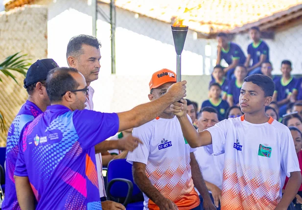 José de Freitas realiza cerimônia de acendimento da tocha do 23º Jogos Escolares Freitenses
