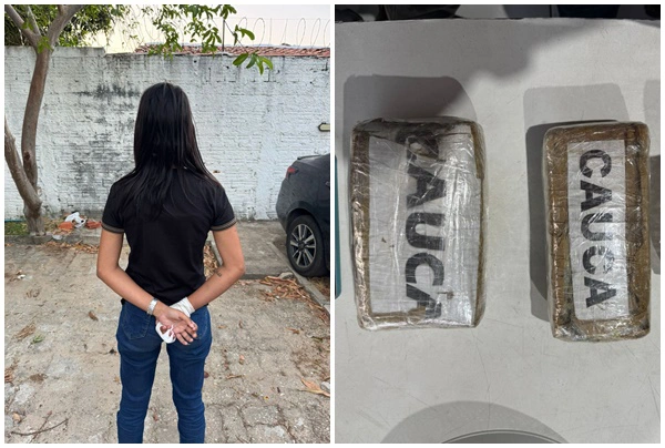 Jovem de 18 anos é presa transportando drogas dentro de ônibus interestadual em Teresina