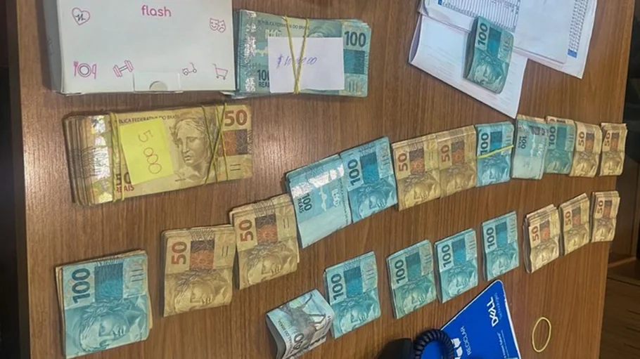 Mais dinheiro apreendido na operação