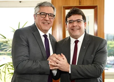 Ministro Alexandre Padilha e governador Rafael Fonteles