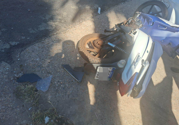 Motocicleta da vítima