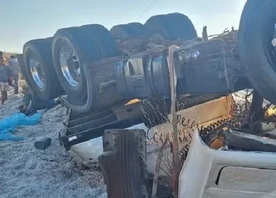 Motorista ficou preso às ferragens