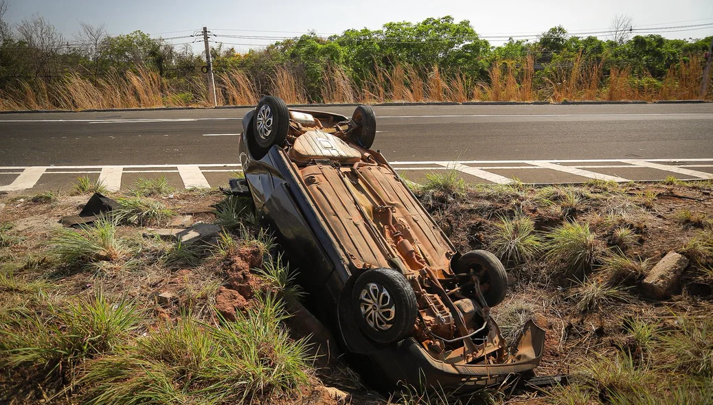 O capotamento ocorreu na BR 316 em Teresina