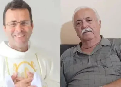 Padre Edson Augusto e radialista Jésus de Carvalho