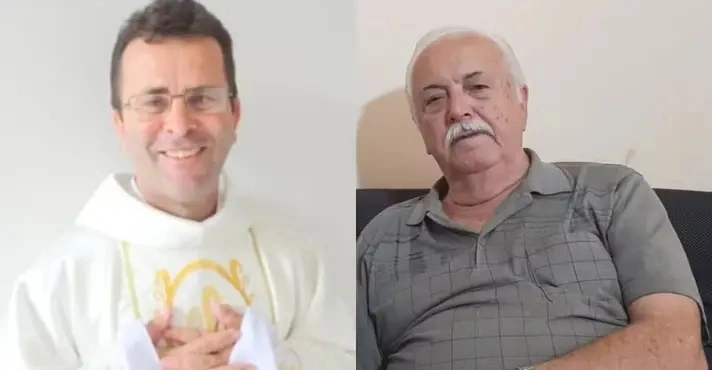 Padre Edson Augusto e radialista Jésus de Carvalho