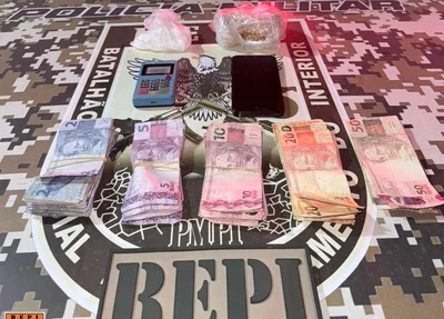 PM apreende drogas em bar na zona Norte de Teresina