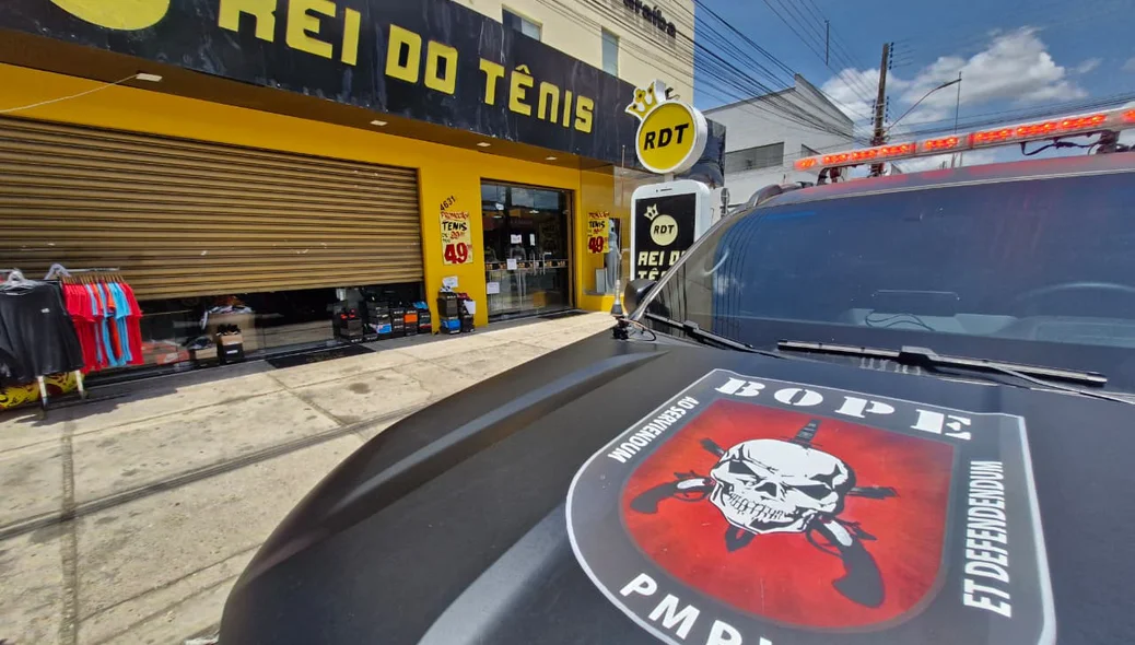 Policiais do BOPE na ação da Receita Federal