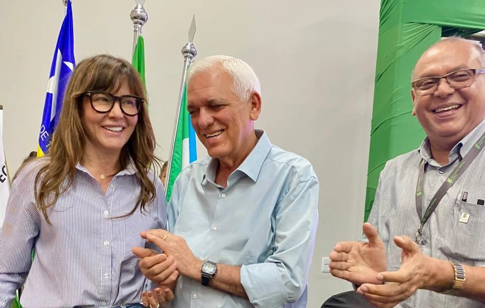 Prefeita Ivanária Sampaio e o vice-governador do Estado do Piauí, Themístocles Filho