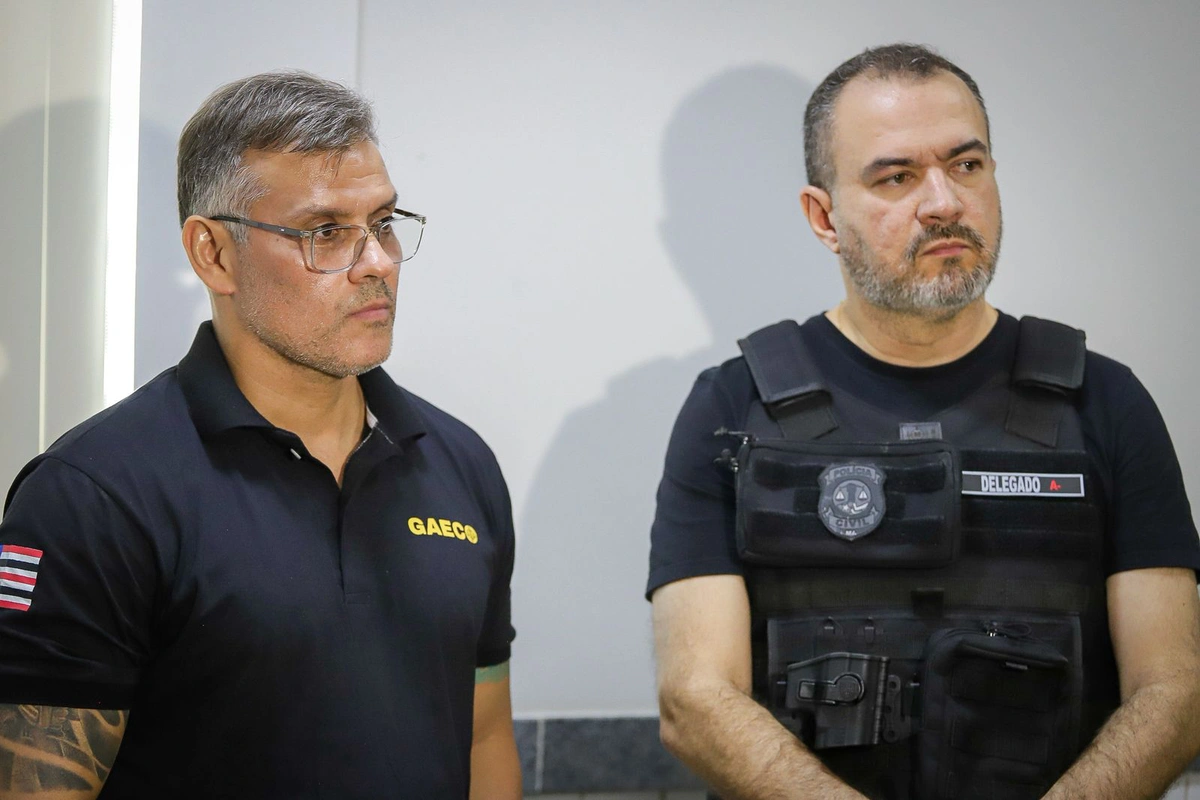 Promotor do (LAB-LD) do GAECO de São Luís, Fernando Berniz e delegado Ricardo Herlon, do GAECO