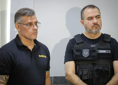 Promotor do (LAB-LD) do GAECO de São Luís, Fernando Berniz e delegado Ricardo Herlon, do GAECO
