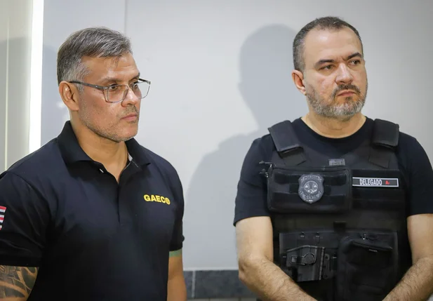 Promotor do (LAB-LD) do GAECO de São Luís, Fernando Berniz e delegado Ricardo Herlon, do GAECO