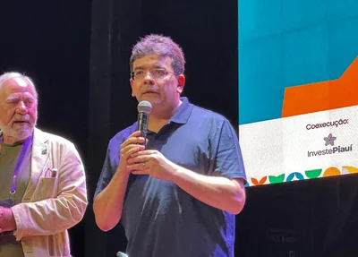 Rafael Fonteles durante abertura do evento que envolve tecnologia, ciência e empreendedorismo