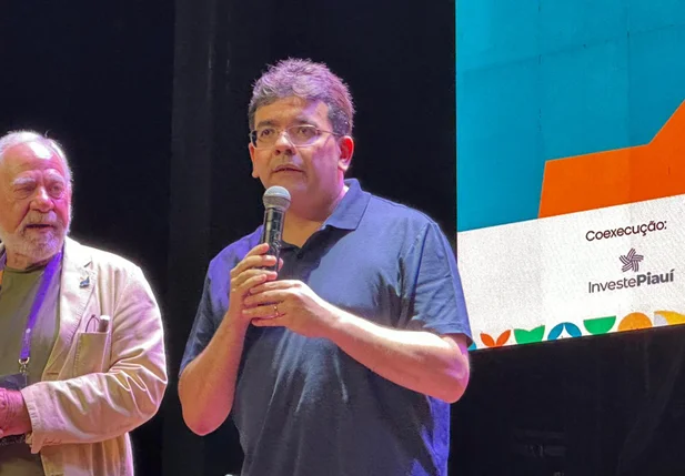 Rafael Fonteles durante abertura do evento que envolve tecnologia, ciência e empreendedorismo