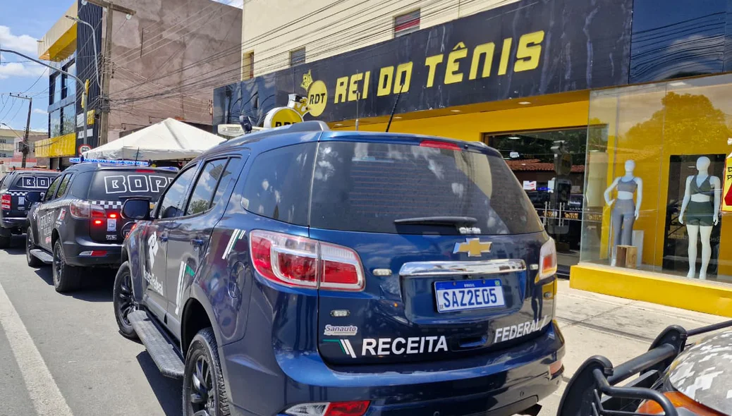 Receita Federal mira loja “Rei do Tênis” durante operação em Teresina
