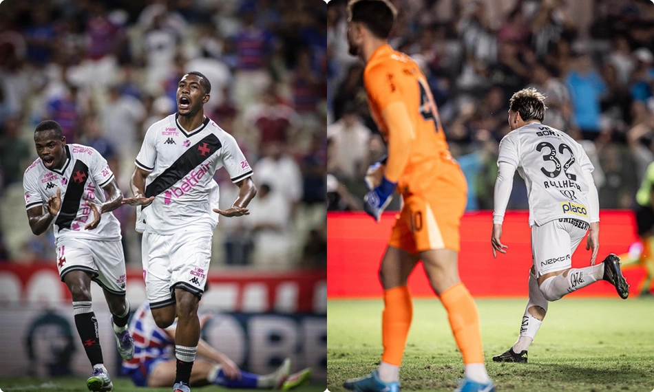 Vasco e Santos venceram na noite dessa quarta-feira (15)