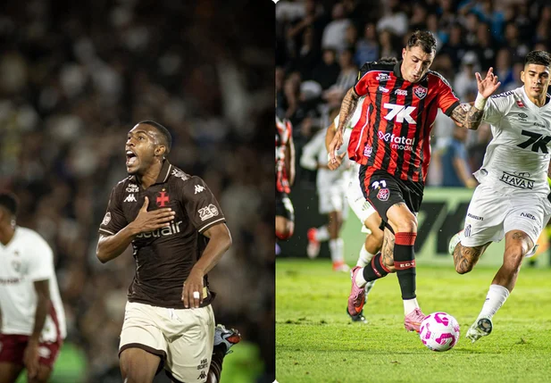 Vasco vence Fluminense e Vitória bate o Santos no Brasileirão