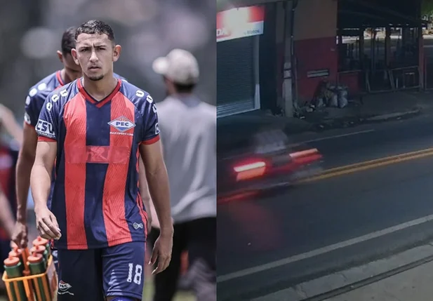 Vídeo mostra o momento que o atleta piauiense colide moto com animal