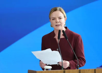 A Ministra da Secretaria de Relações Institucionais, Gleisi Hoffmann
