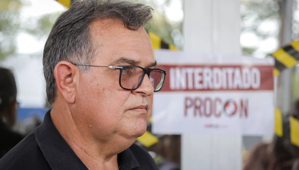 Arimateia Leão, chefe de fiscalização do Procon