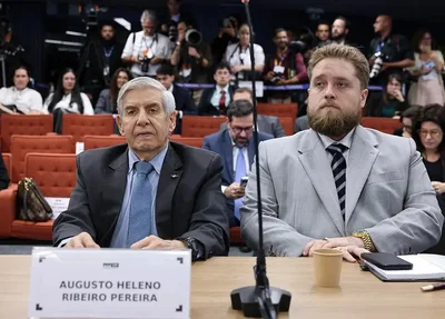 Augusto Heleno e seu advogado, Matheus Milanez