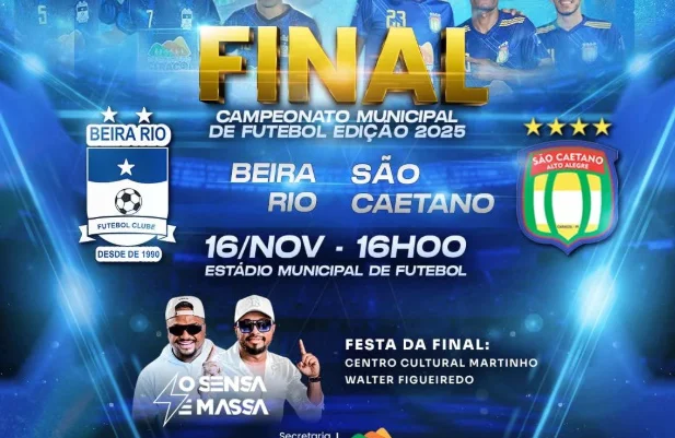Beira Rio e São Caetano Decidem Campeonato Municipal de Futebol de Caracol