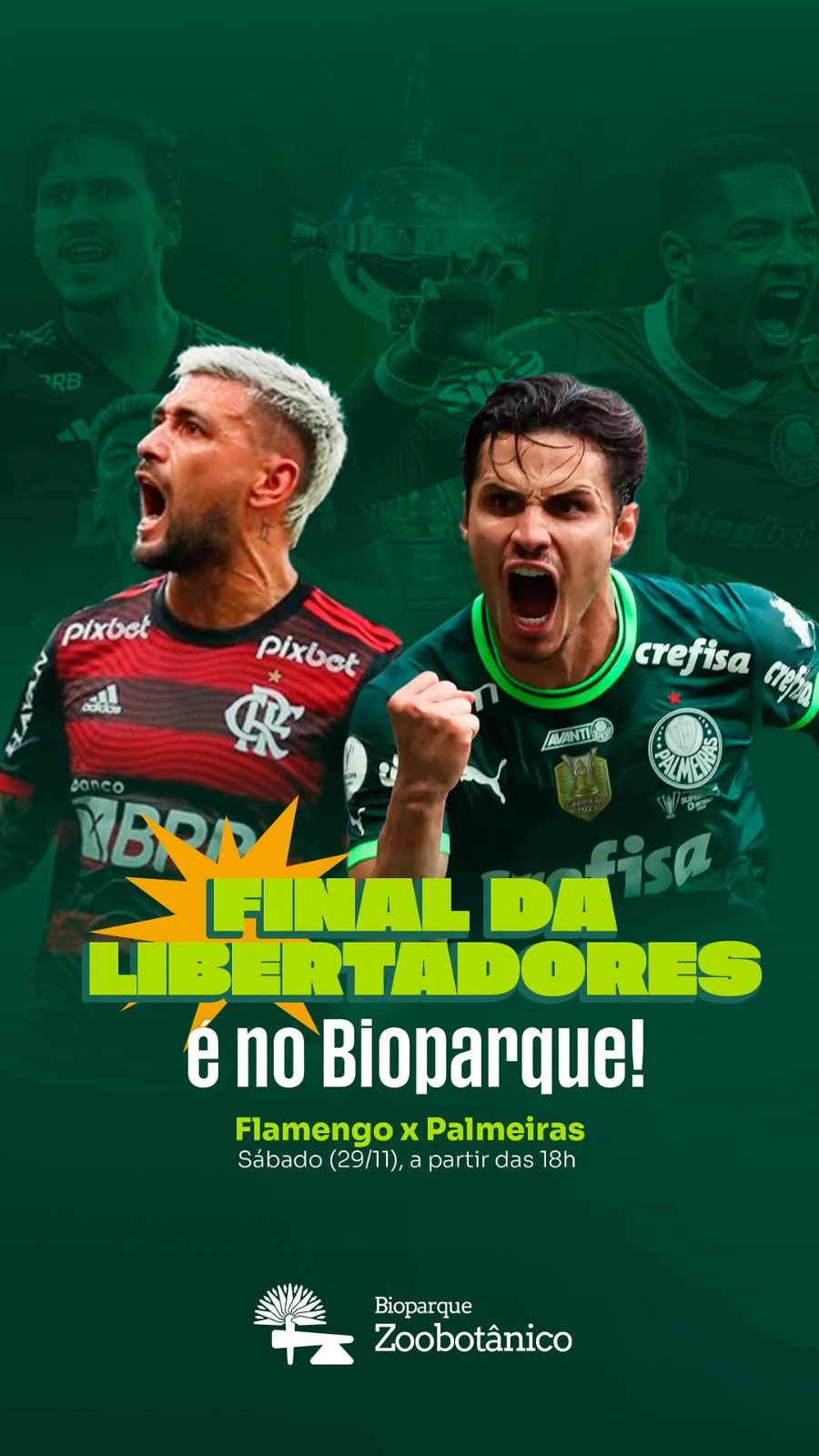 Bioparque Zoobotânico irá transmitir a final da Libertadores