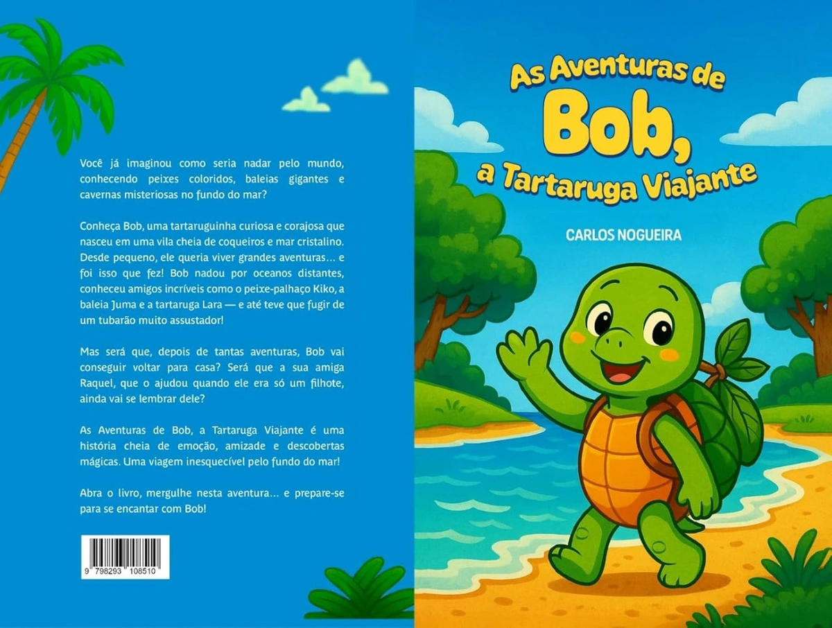 Bob, a Tartaruga Viajante: personagem literário piauiense vira mascote ambiental