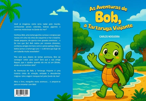 Bob, a Tartaruga Viajante: personagem literário piauiense vira mascote ambiental