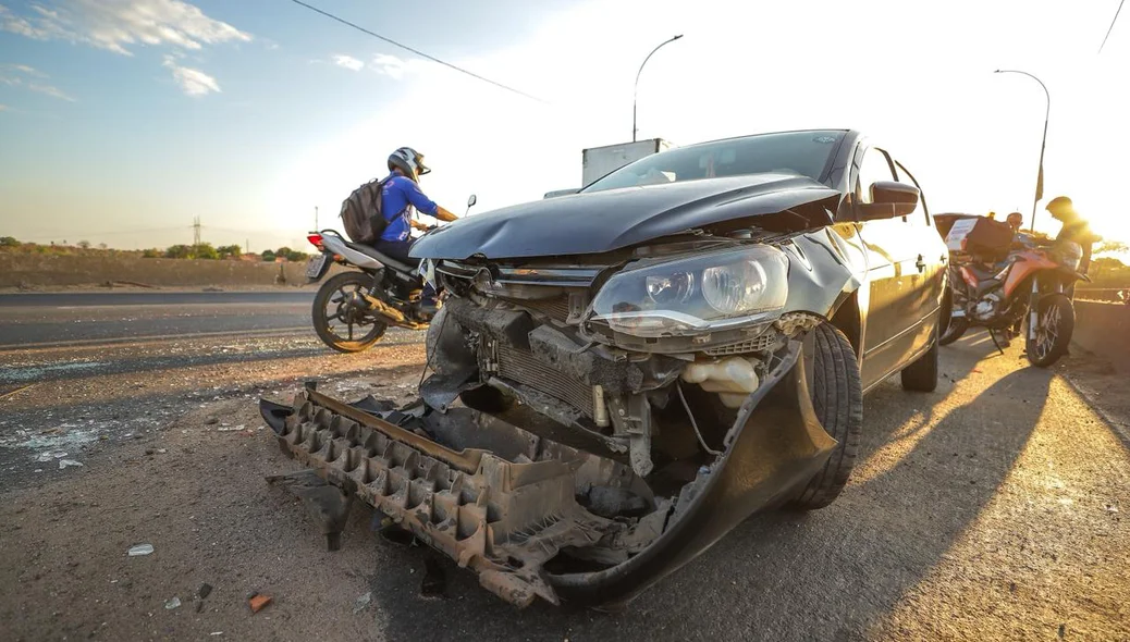 Carro teve perda total