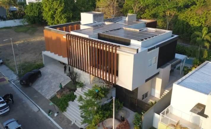 Casa onde foi cumprido mandado