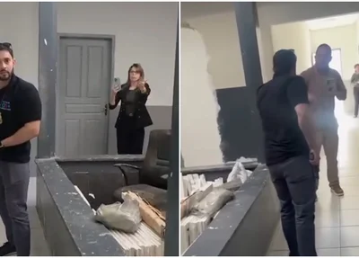 Confusão dentro da delegacia de Codó-MA