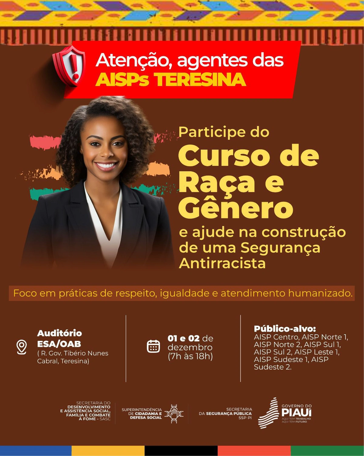 Curso de Raça e Gênero da SSP-PI