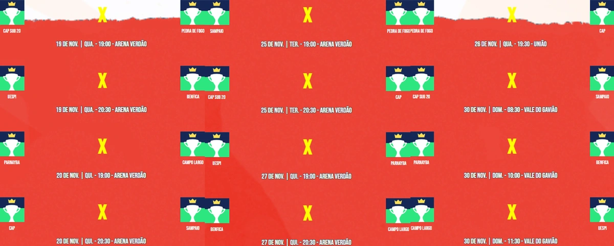 Datas dos jogos da 1ª fase do Piauiense de Futsal 2025