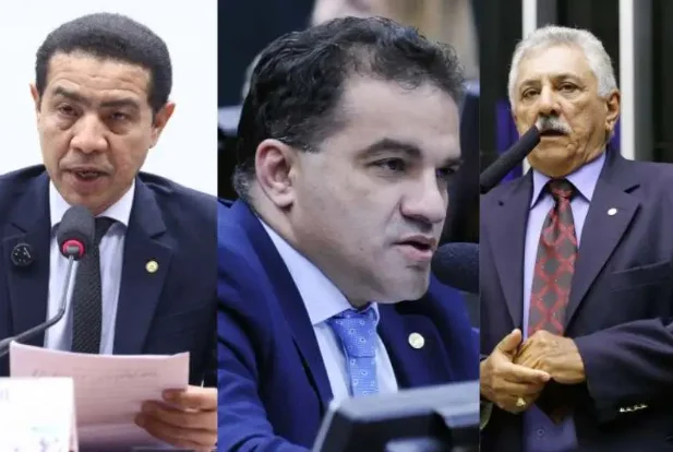 Deputado federal Pastor Gil (PL-MA), deputado federal Josimar Maranhãozinho (PL-MA) e ex-deputado federal Bosco Costa (PL-SE)